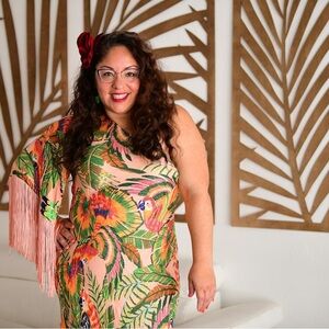 FARM Rio Tropical Print Midi Dress